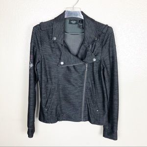 Harley Davidson Gray Motorcycle jacket Sz L